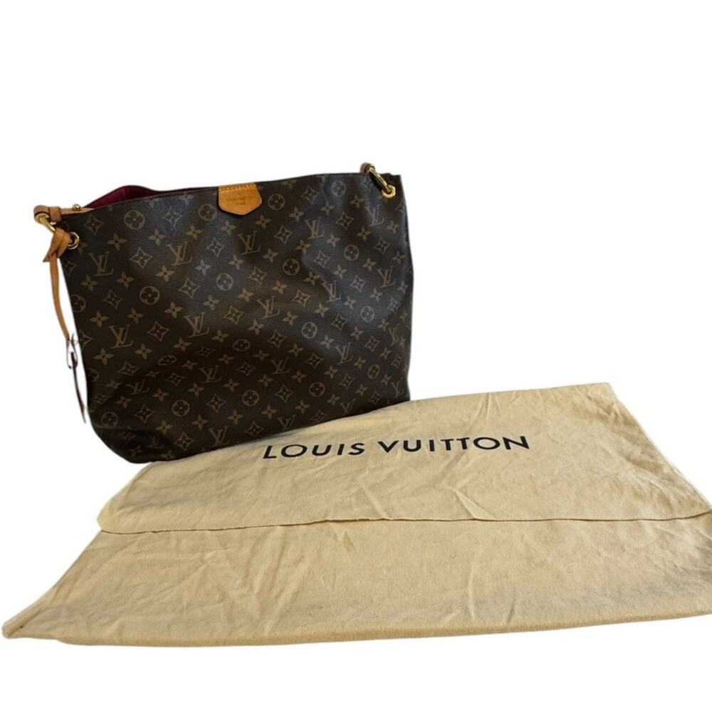 Louis Vuitton Graceful MM Monogram Canvas Shoulder Hobo Bag Tote - Picture 2 of 16